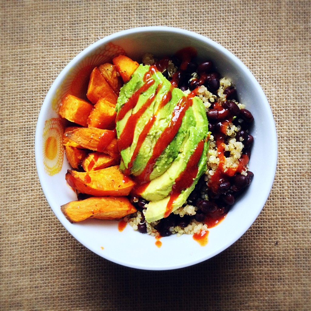 Coriander Quinoa Bowl The perfect top down IG shot